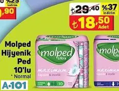 MOLPED HİJYENİK PED 10'LU NORMAL